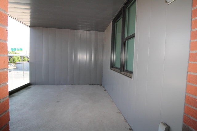 exterior space with concrete floors