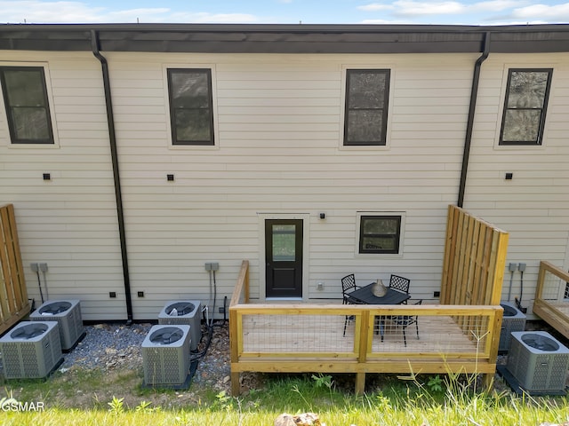3141 Teaster Ln Unit 2, Pigeon Forge, TN 37863 - rear view of house with a wooden deck