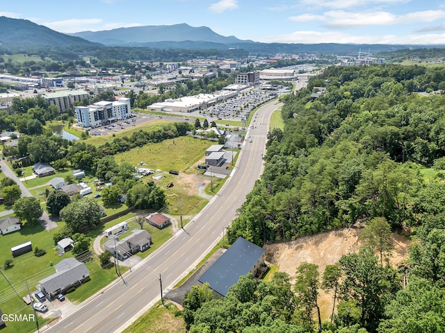 3141 Teaster Ln Unit 2, Pigeon Forge, TN 37863 - aerial view of property and surrounding area featuring mountains
