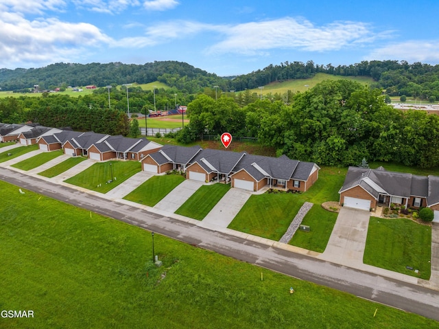1032 Patriots Dr, Dandridge, TN 37725 - aerial perspective of suburban area