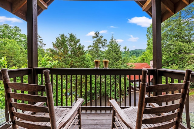 308 Brown Wren Way, Gatlinburg, TN 37738 - view of deck