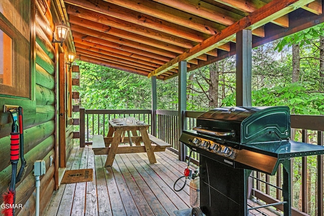 308 Brown Wren Way, Gatlinburg, TN 37738 - deck featuring a grill