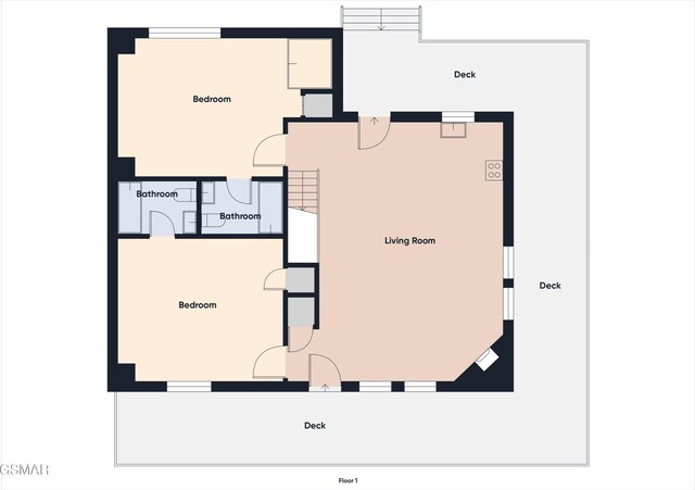 1308 Timberwolf Way, Sevierville, TN 37876 - floor plan / room layout
