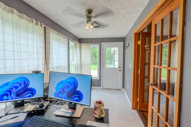 sunroom featuring visible vents