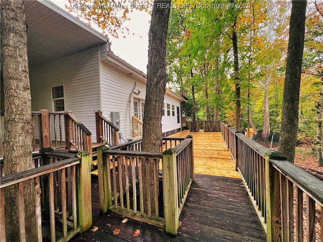 view of deck