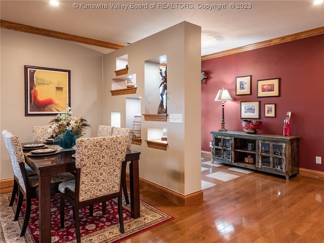 dining room featuring hardwood / wood-style floors