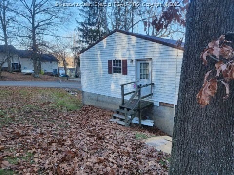 view of back of property