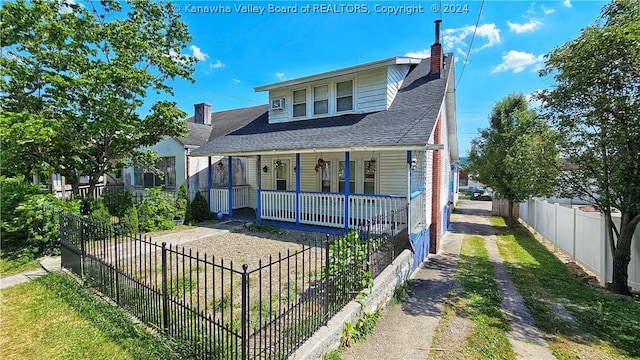 bungalow-style home featuring covered porch