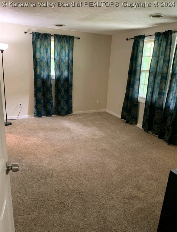 spare room with carpet