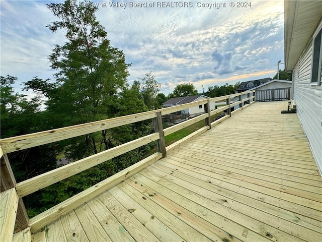 view of wooden terrace