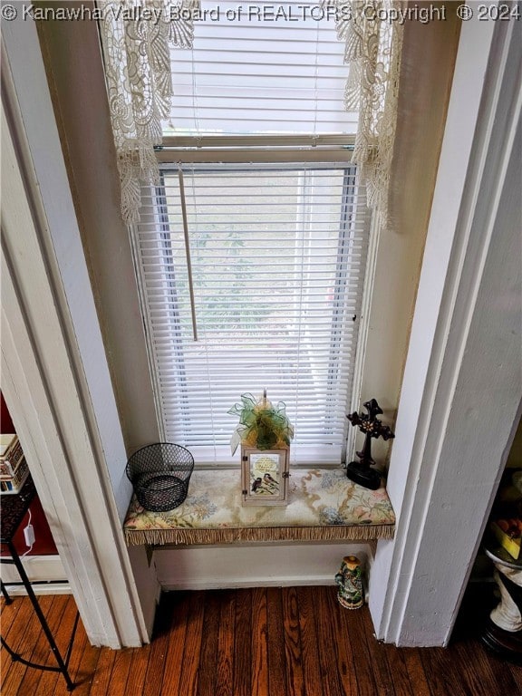 interior details with hardwood / wood-style floors