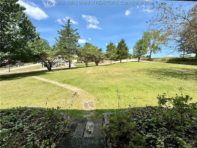 surrounding community featuring a lawn