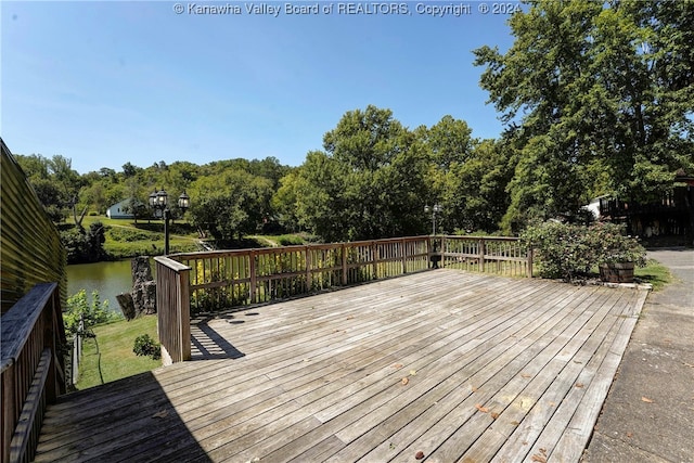 view of wooden terrace