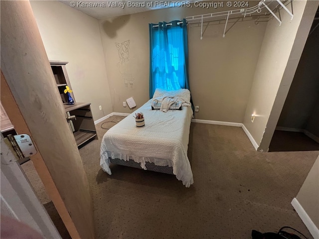 bedroom featuring carpet floors