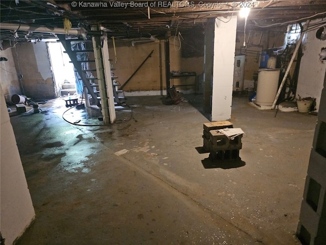 view of basement