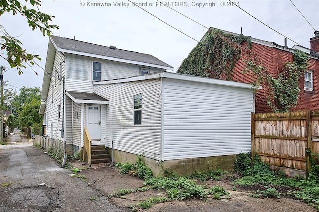 view of back of property