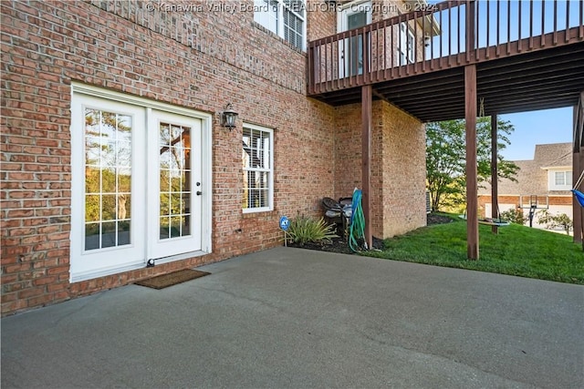 view of patio / terrace with a wooden deck