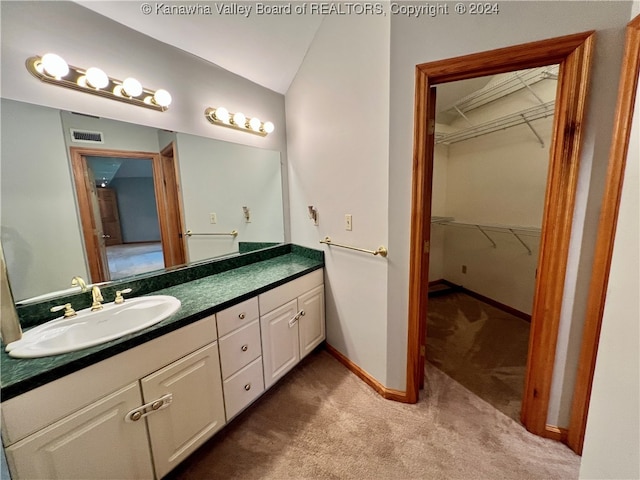 bathroom with vanity