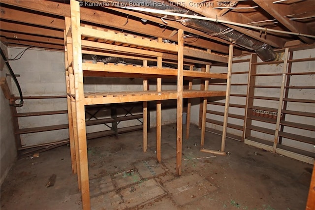 view of basement