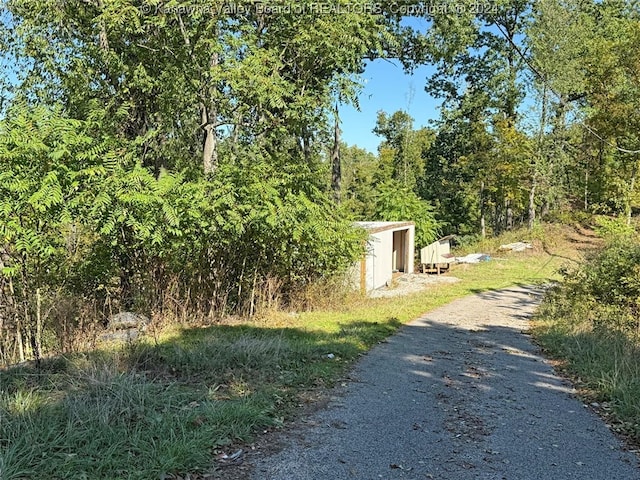 view of road