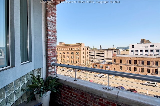 view of balcony