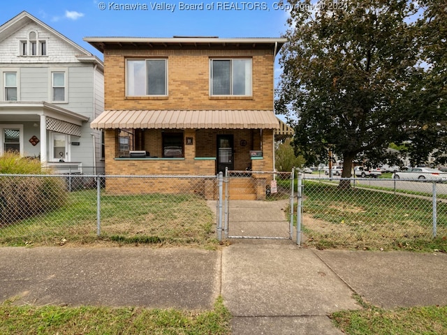 view of front of house with covered porch