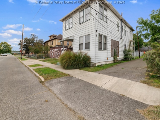 view of side of property