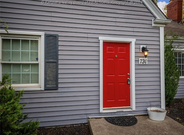 view of entrance to property