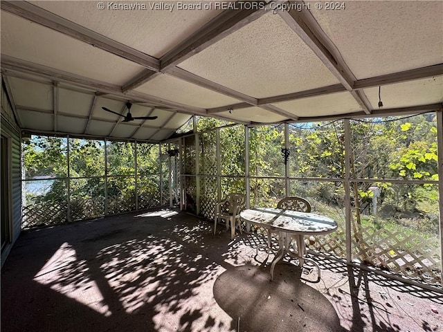 3962 39th St E, Nitro, WV 25143 - sunroom featuring ceiling fan