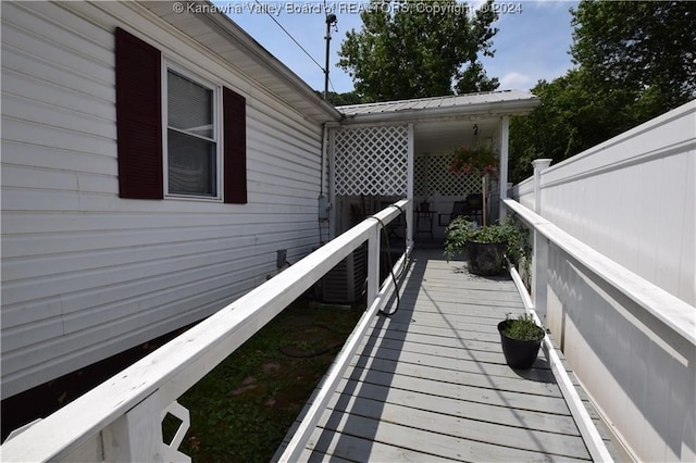 view of wooden terrace