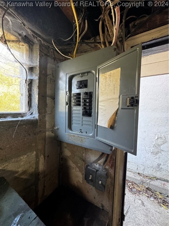 utility room featuring electric panel