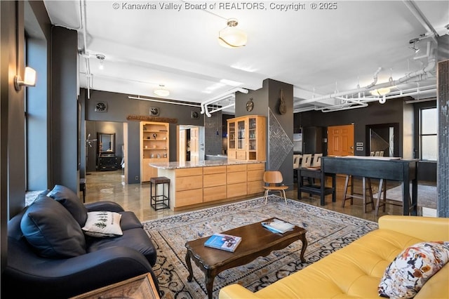 109 Capitol St Unit 400, Charleston, WV 25301 - living area featuring built in shelves