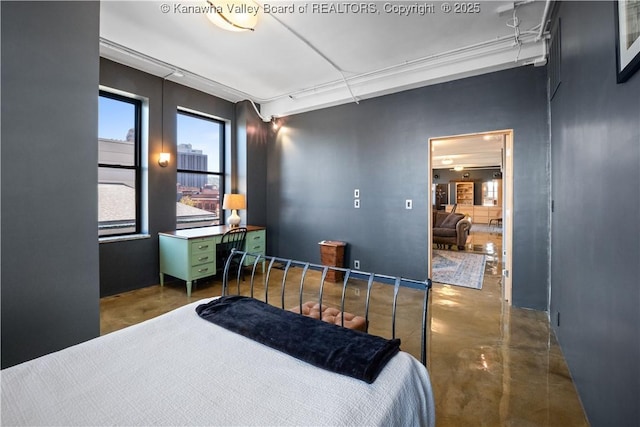 109 Capitol St Unit 400, Charleston, WV 25301 - bedroom with concrete floors