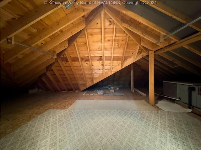 view of attic