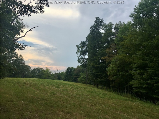 view of nature at dusk