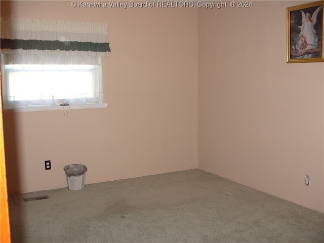 view of carpeted empty room