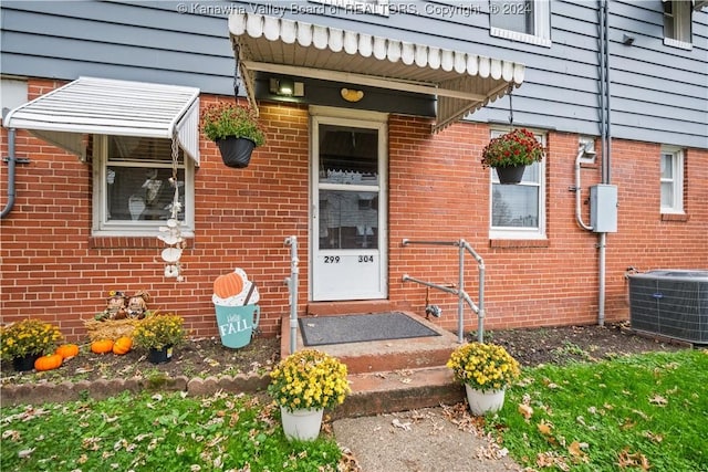302 Kenna Dr, South Charleston, WV 25309 - view of exterior entry with brick siding