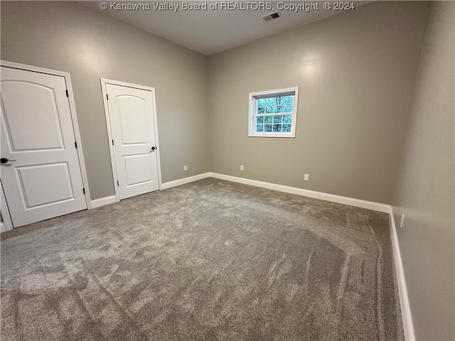 view of carpeted empty room