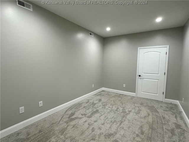 view of carpeted empty room