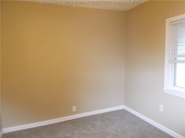 view of carpeted empty room