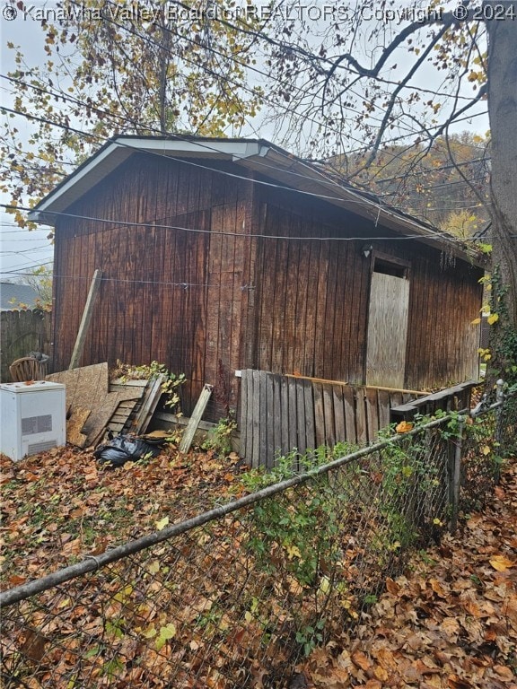 view of property exterior featuring ac unit