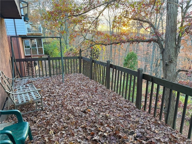 view of deck