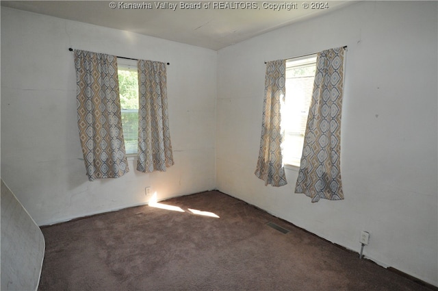 view of carpeted empty room