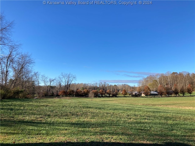 view of yard featuring a rural view