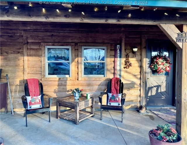 view of patio with covered porch