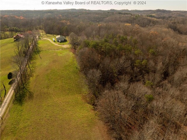 bird's eye view featuring a rural view