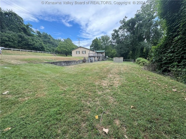 103 Central Ave, Logan, WV 25601 - view of yard featuring a storage shed