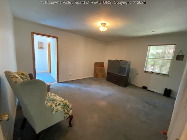 interior space with carpet flooring