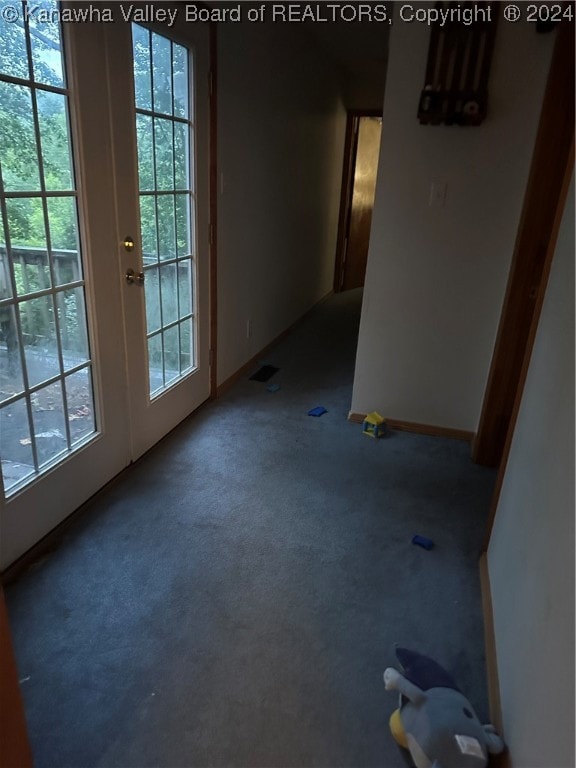 spare room featuring carpet flooring