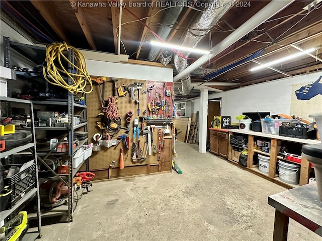 view of storage room